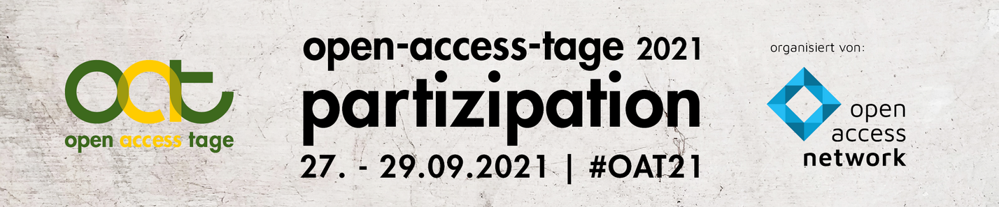 Titelbild der Open-Access-Tage 2021 Titelbild der Open-Access-Tage 2021